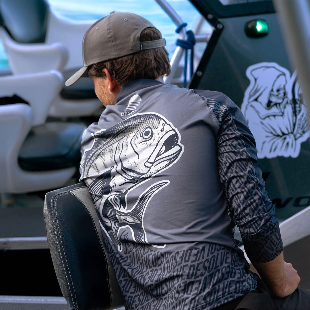 マングローブ ジャックス フィッシングシャツ 釣り魚 Lサイズ速乾性