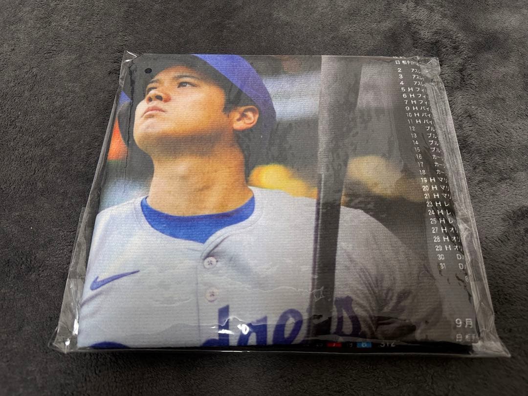 大谷翔平 2025 2026カレンダー プレミアムフレーム タオル 5点セット