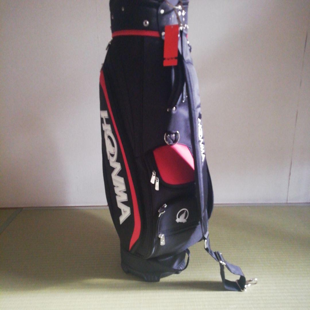 HONMA キャディバッグ 黒/赤　新品