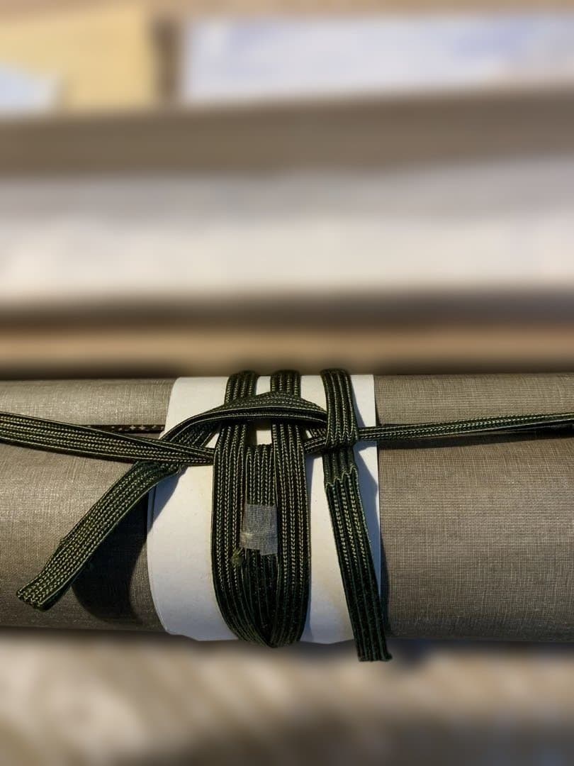 桃の節句　立ち雛の掛け軸