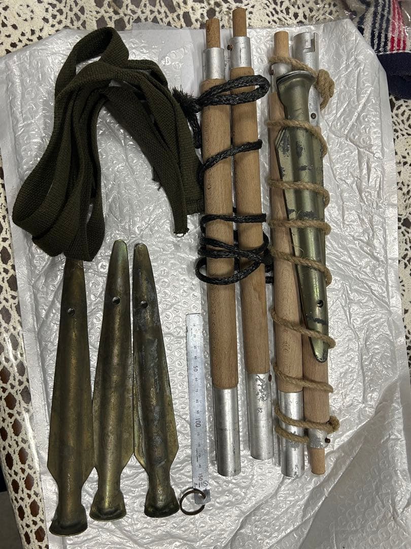 東ドイツ軍　レインドロップカモ　テント