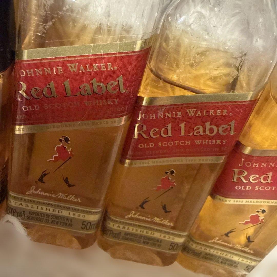 Johnnie Walker Red & Black 50mlミニボトル 古酒