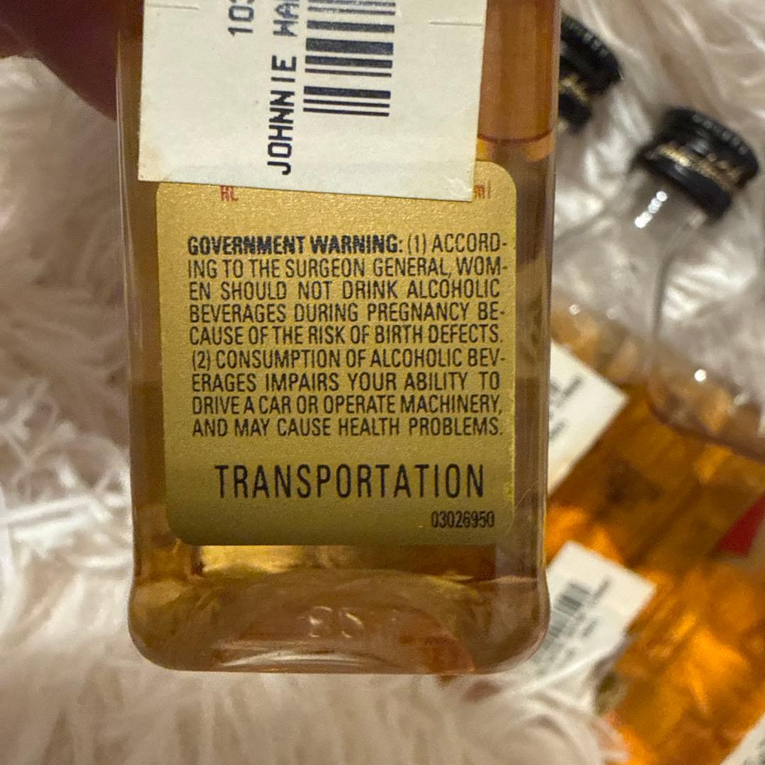 Johnnie Walker Red & Black 50mlミニボトル 古酒