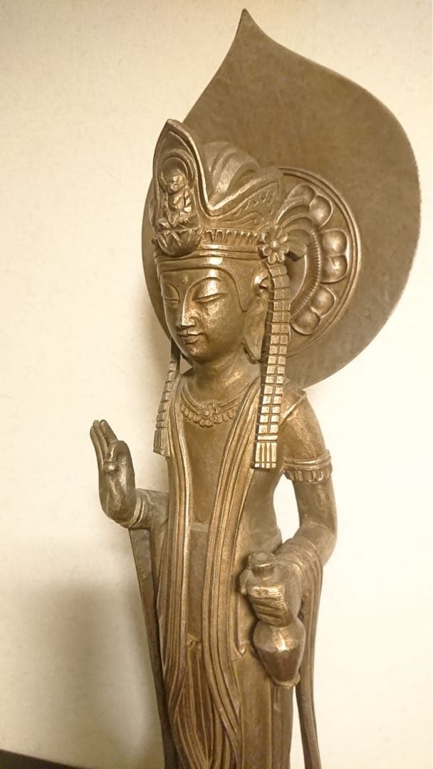 観音菩薩立像 金銅仏 念持仏 澤田政廣 彫刻家 仏像 仏教美術 骨董 古美術