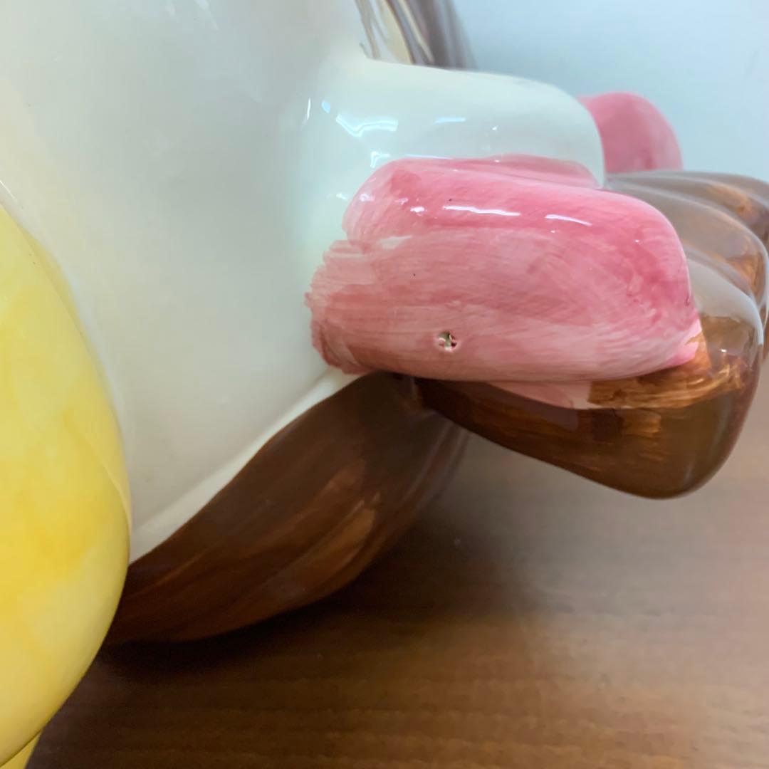 ❶希少 不二家 ペコちゃん ジャンボ 特大 陶器製置物 お座り 限定品 非売品