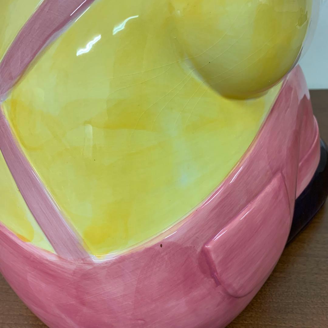 ❶希少 不二家 ペコちゃん ジャンボ 特大 陶器製置物 お座り 限定品 非売品