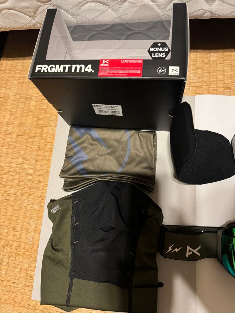 ANON M4 ゴーグル バートン　アノン　藤原ヒロシ　フラグメント