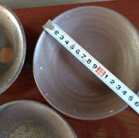 お抹茶椀　抹茶器　薄茶　作家物　備前焼　お茶会　４個　まとめて