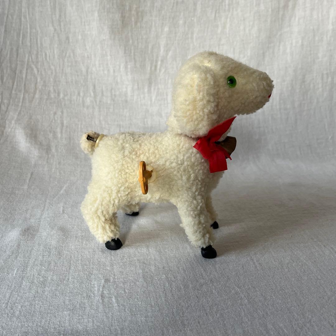 アンティーク　ドイツ　こひつじ　ぜんまい仕掛け