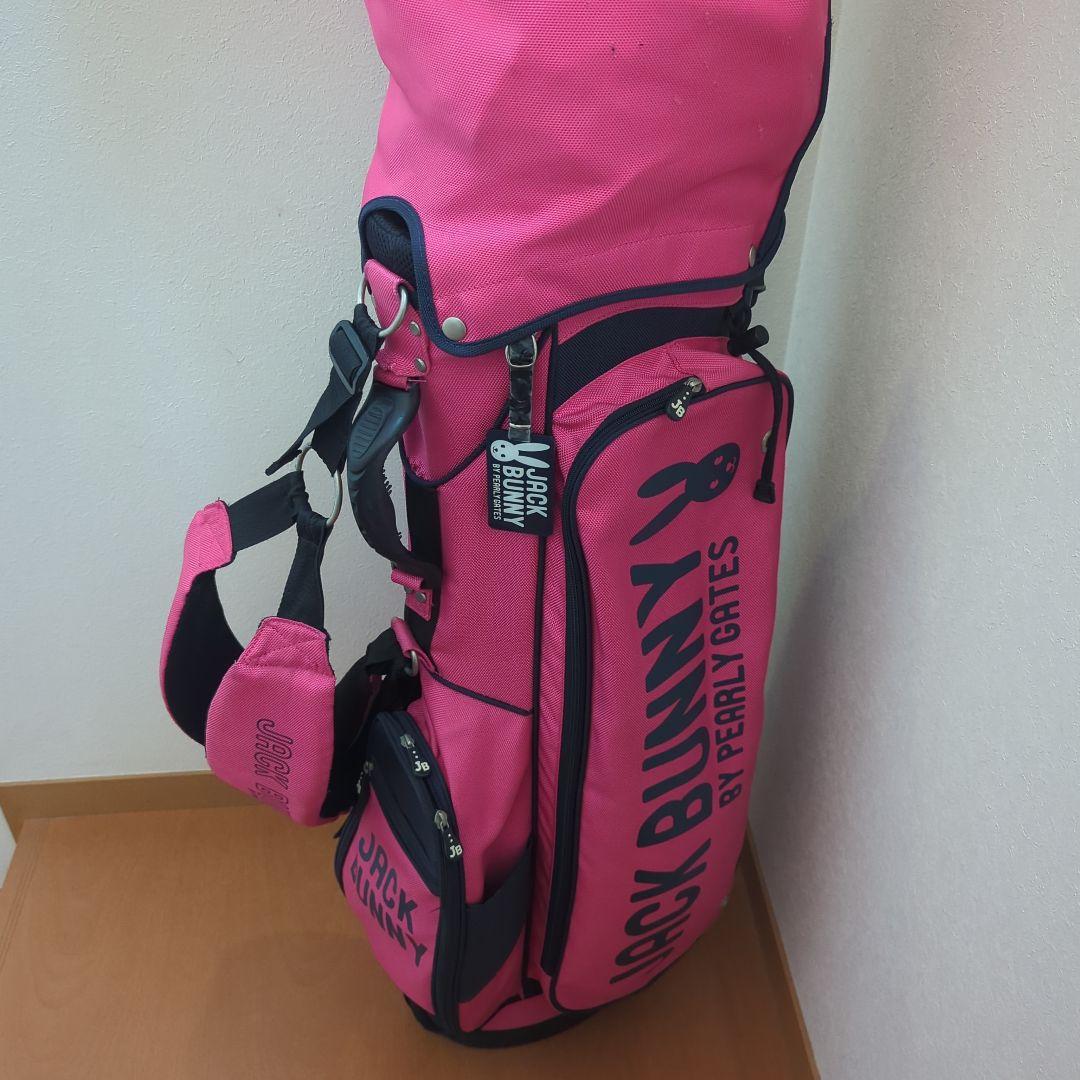 ジャックバニー　キャディーバック　ピンク