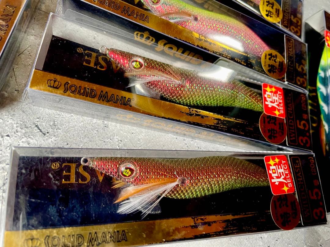 【新品未使用】スクイッドマニア　ワイルドチェイス　3.5号　煌　特注カラー