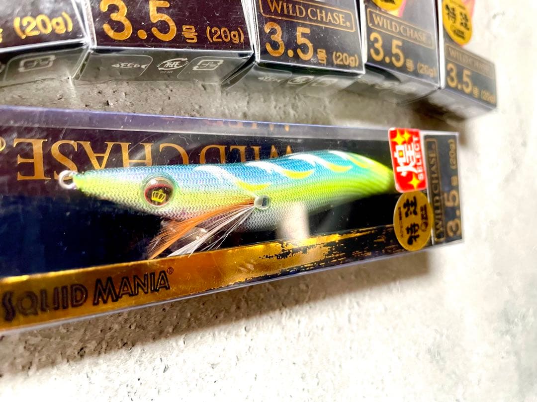 【新品未使用】スクイッドマニア　ワイルドチェイス　3.5号　煌　特注カラー