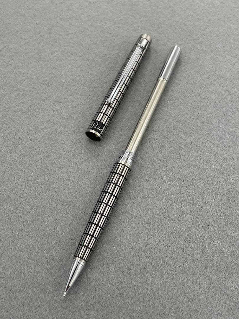 【未使用】PILOT Elite 総格子柄　万年筆　シャーペン ボールペン