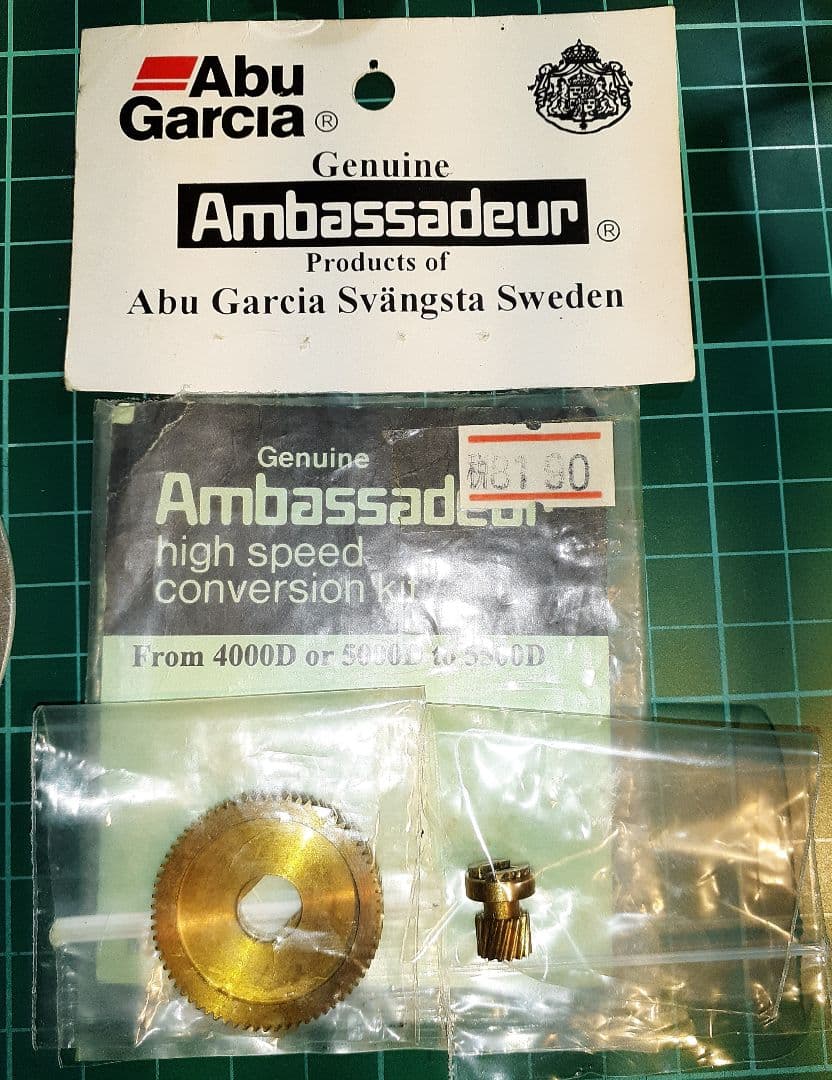 アブガルシア ABUアンバサダー5000Dギアプレート一式、ハイギアキットセット