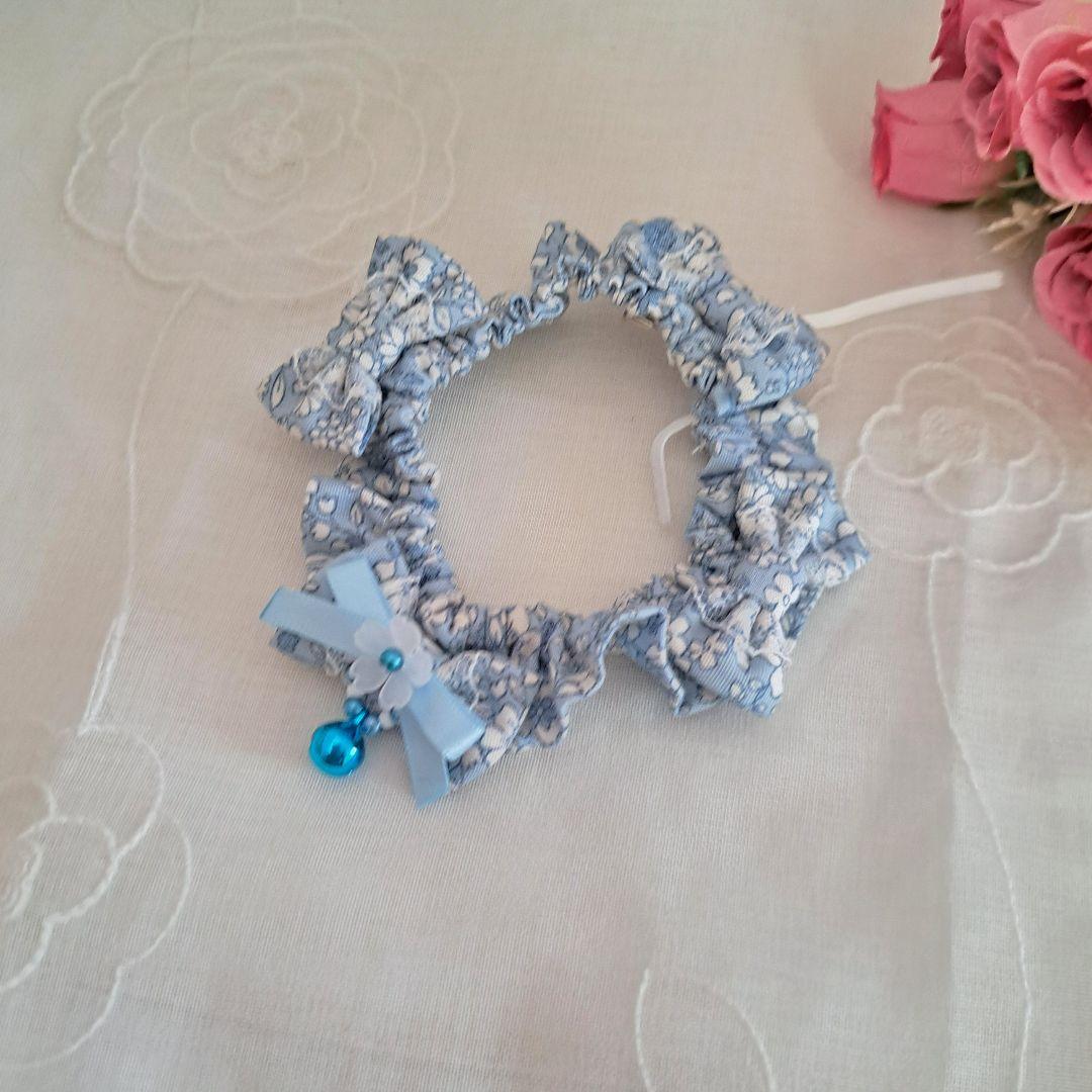 4つリボン細シュシュ、わんちゃん猫ちゃん用