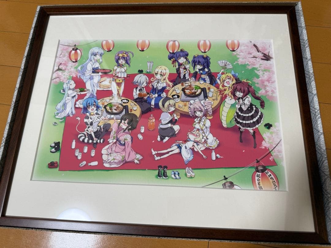 邪神ちゃんドロップキック 複製原画　8周年記念イラスト