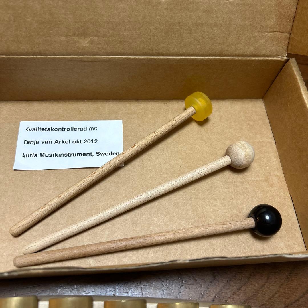 Auris アウリス 鉄琴 ダイヤトニック 12音 真鍮製 マレット3本付属