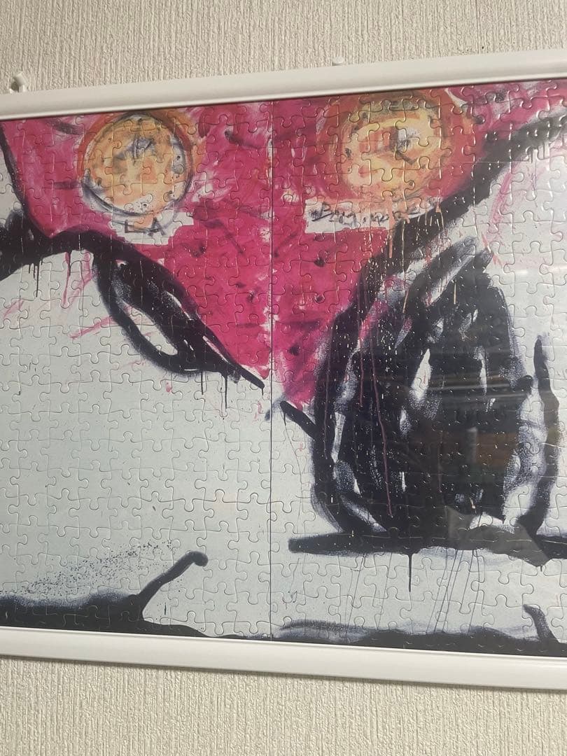 スヌーピー トムエバーハート　パズル　額装　アートパネル　完成品