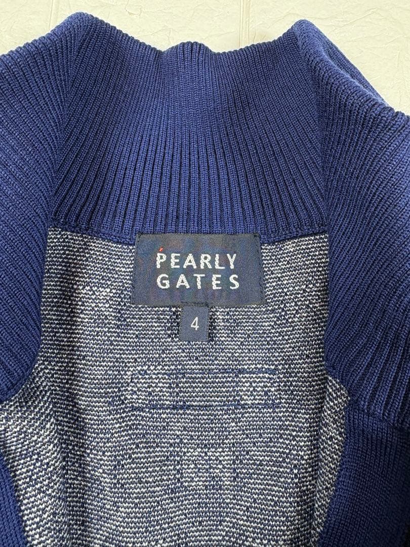 極美品 PEARLY GATES ゴルフ パーリーゲイツ ジップ ニット