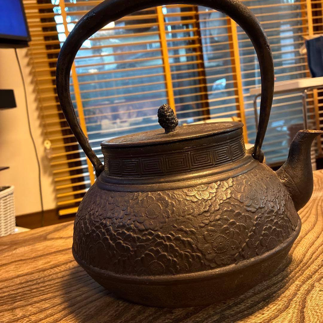 鉄瓶 鉄製 茶道具　大型