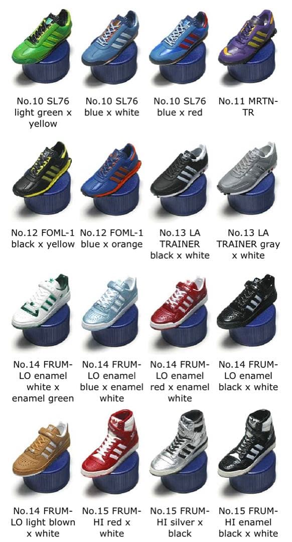 ペプシペットボトルキャップ adidasシューズ　60種フルコンプ