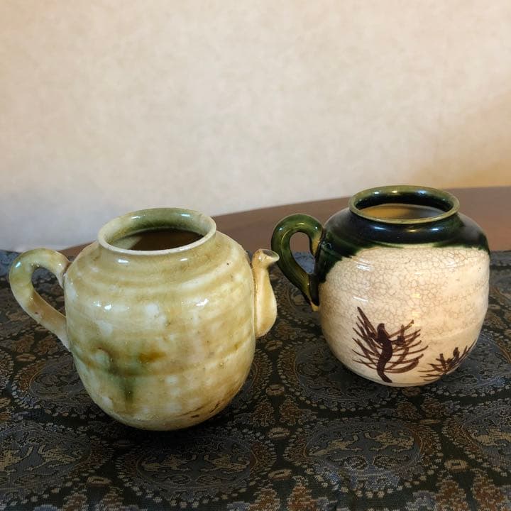 色変り　四滴茶入　山口錠鉄　茶道具