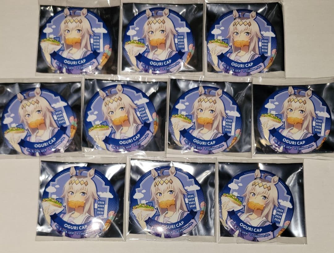 ウマ娘 シンデレラグレイ オグリキャップ TOPPA 缶バッジ 10個