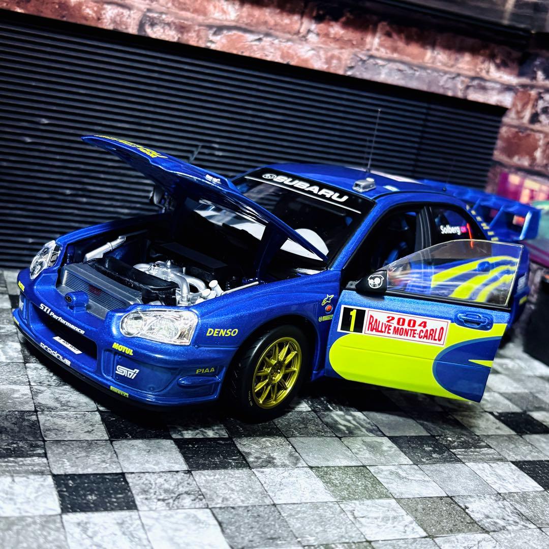 カスタム品 1/18 Solido スバル インプレッサ WRC モンテカルロ