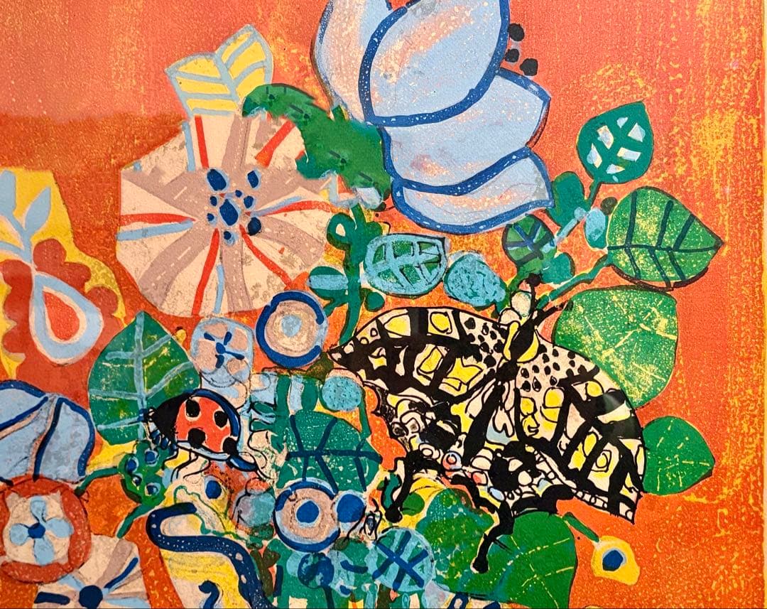 アイズピリ「オレンジ背景の花束」