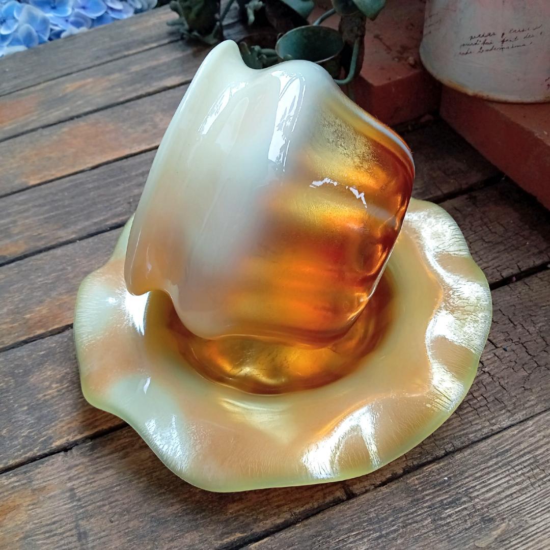 ルイスCティファニー ボウル＆プレート ファブリルガラス おうち美術館にq48