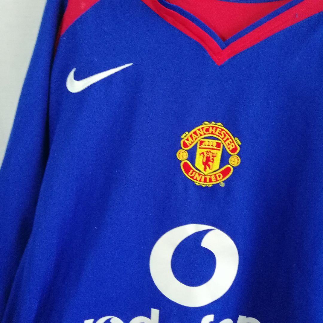 ナイキ マンチェスターユナイテッド アウェー　ブルー　青　ユニフォーム ロゴ