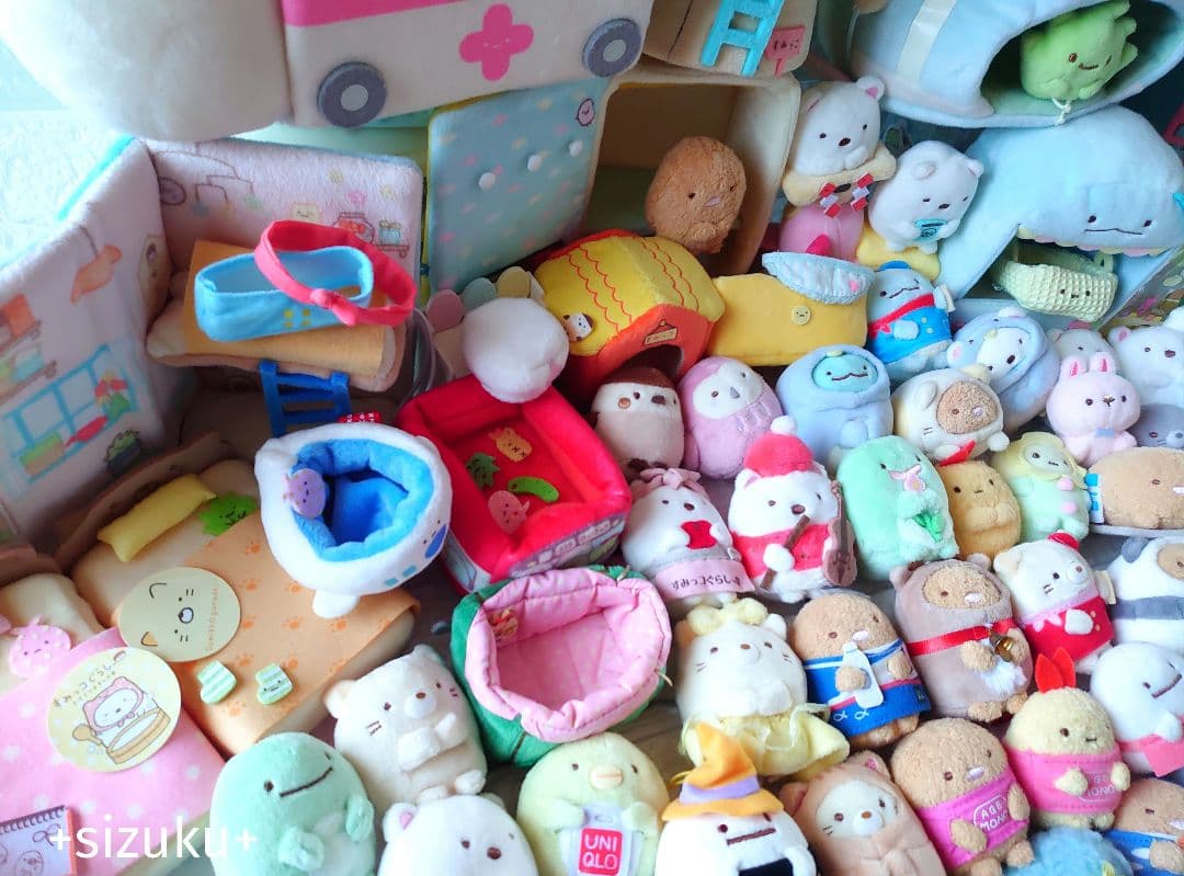 【豪華132点】すみっコぐらし ハウス 家具 てのりぬいぐるみ 色々 まとめ売り