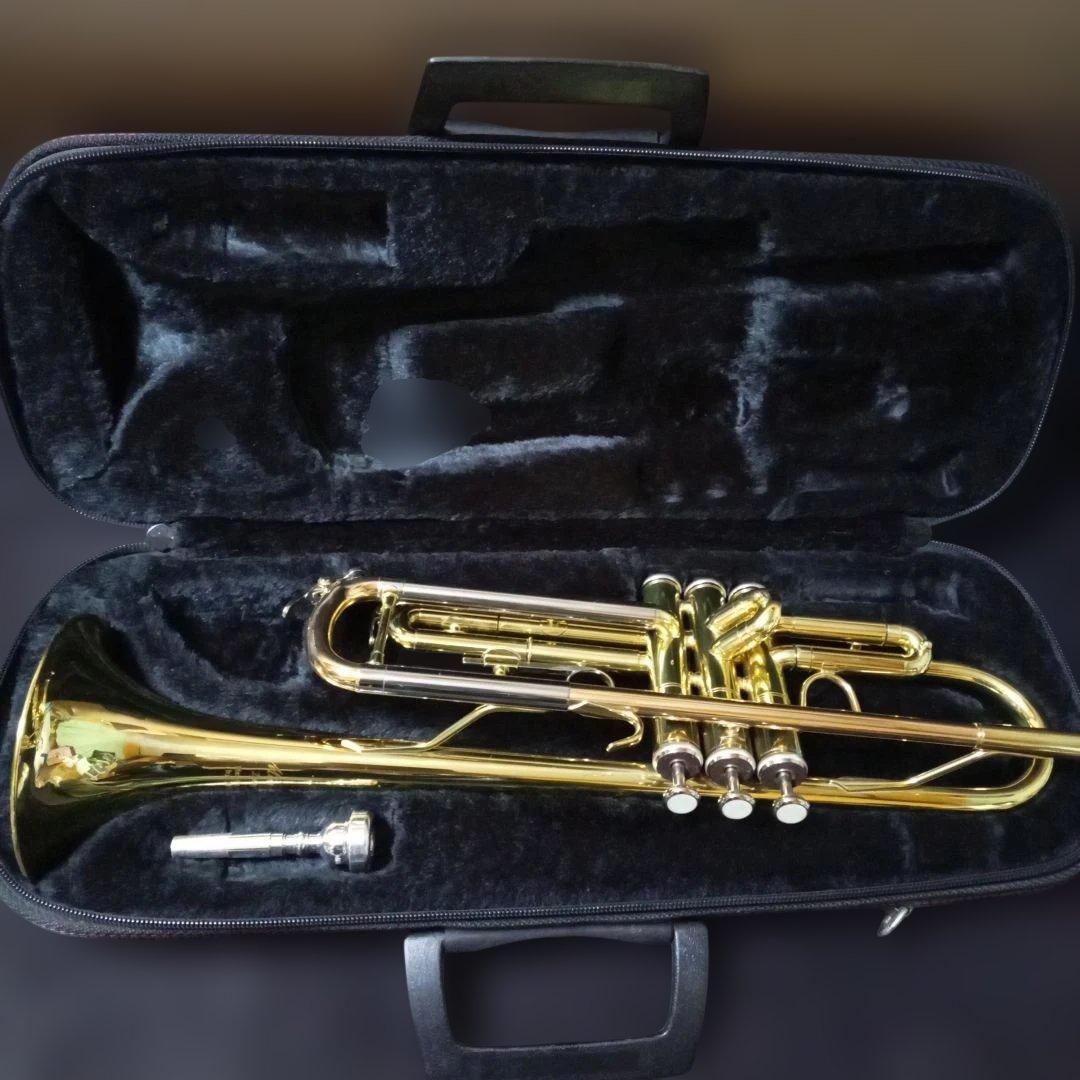 ミネルバ Minerva トランペット MTR-P ゴールド ケース付き 台湾製