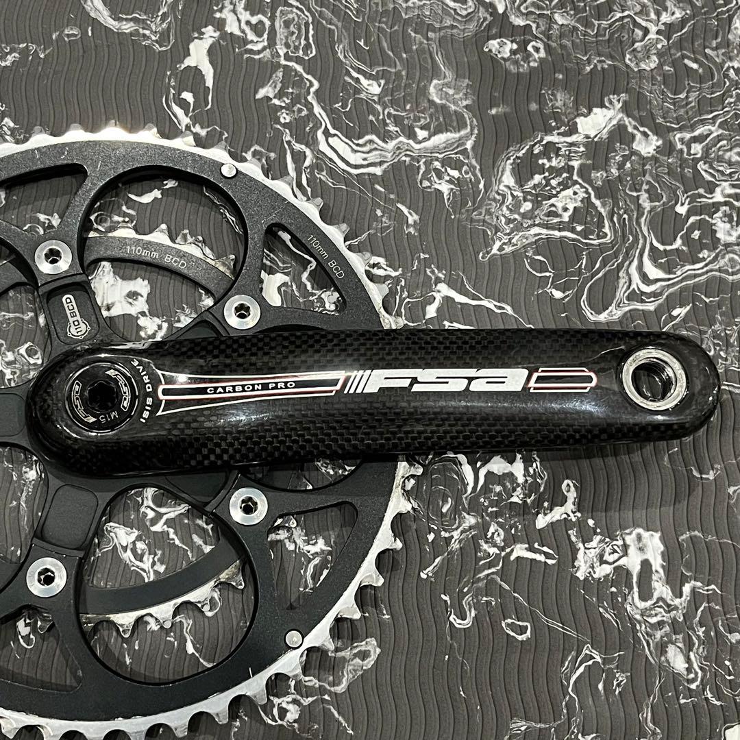 FSA Carbon Pro クランクセット 170mm 50/34T ISIS