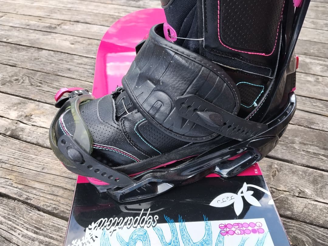 スノーボード3点セット 眞空雪板等 147 サロモンビン BOAブーツ 24.5