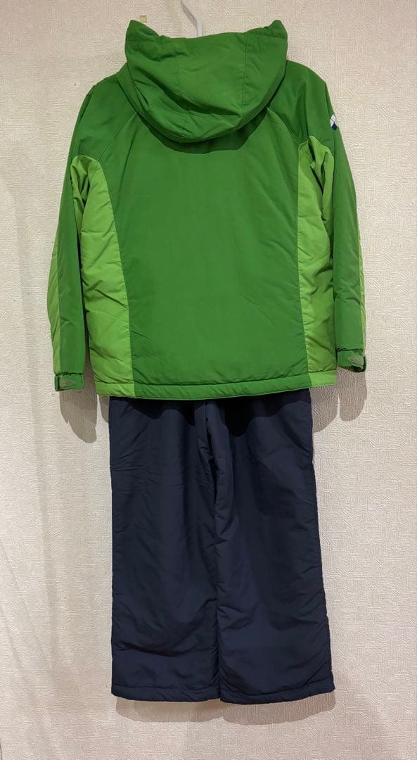 極美品＊モンベル パウダーライト ジャケット・ビブ スキーウェア上下セット150