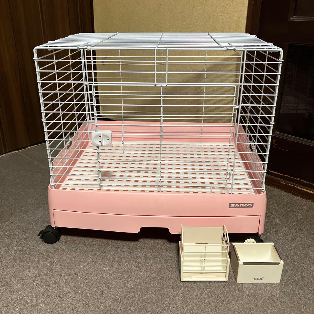 うさぎ用ケージ　イージーホーム　エボ　60 エサ箱 2個付き