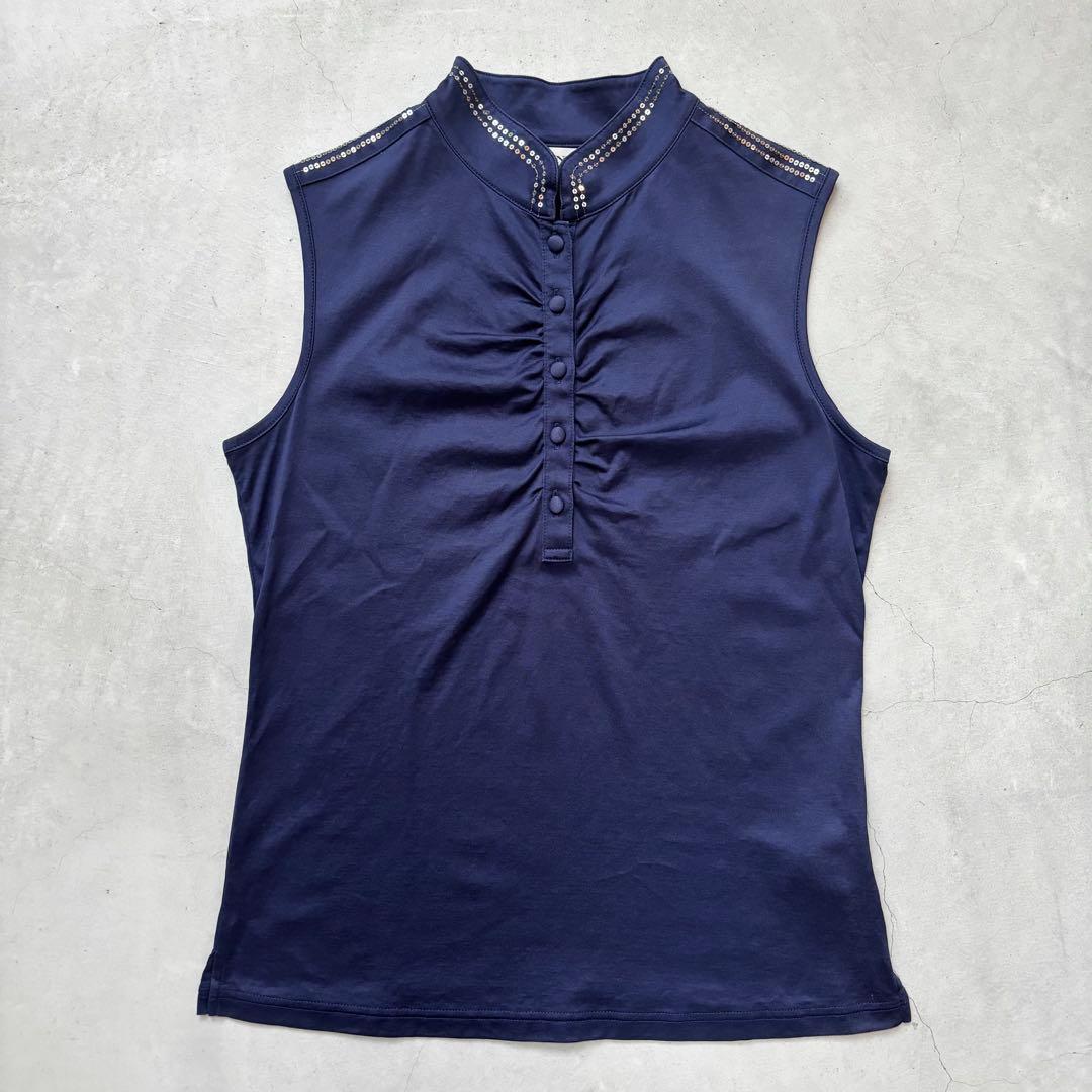 LANVIN SPORT ランバンスポール ノースリーブシャツ スパンコール40