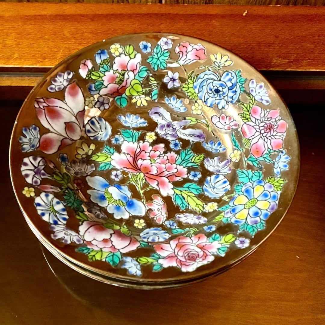 新品未使用　景徳鎮　金彩　絵付け　色絵金彩　ゴールド　食器　皿　12点セット