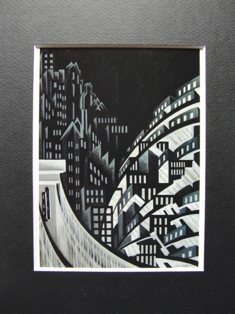 ルイス・ロゾウィック、【ニューヨーク】、希少画集より、状態良好