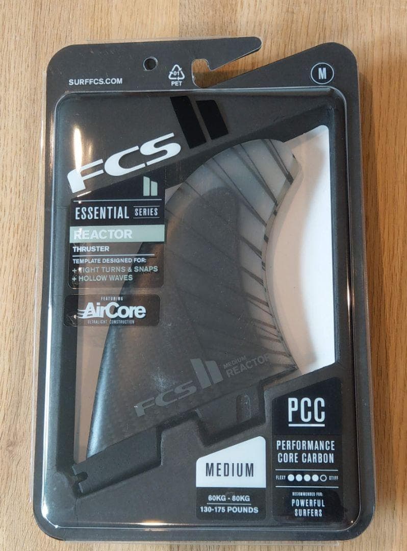 ＜新品・送料込み＞FCSⅡ REACTOR エアコア　カーボントライフィン M