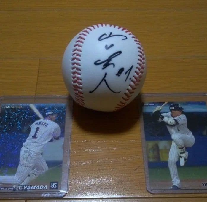 ヤクルトスワローズ　山田哲人直筆サインボール