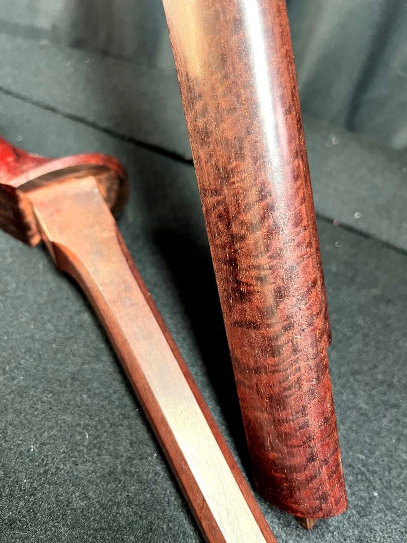 津軽三味線　三線・本紫檀・棹のみ　紅木紫檀製　純銀 天然素材 　弦楽器　民謡