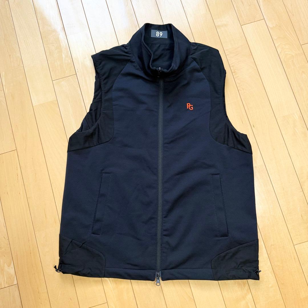パーリーゲイツ リバーシブル ベスト ネイビー 2way サイズ6
