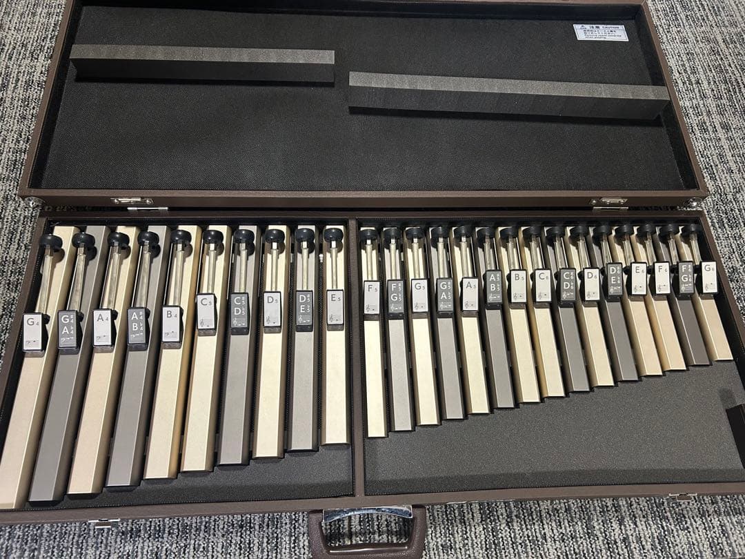 【未使用】鈴木楽器 SUZUKIトーンチャイム HB-250LC25音セット