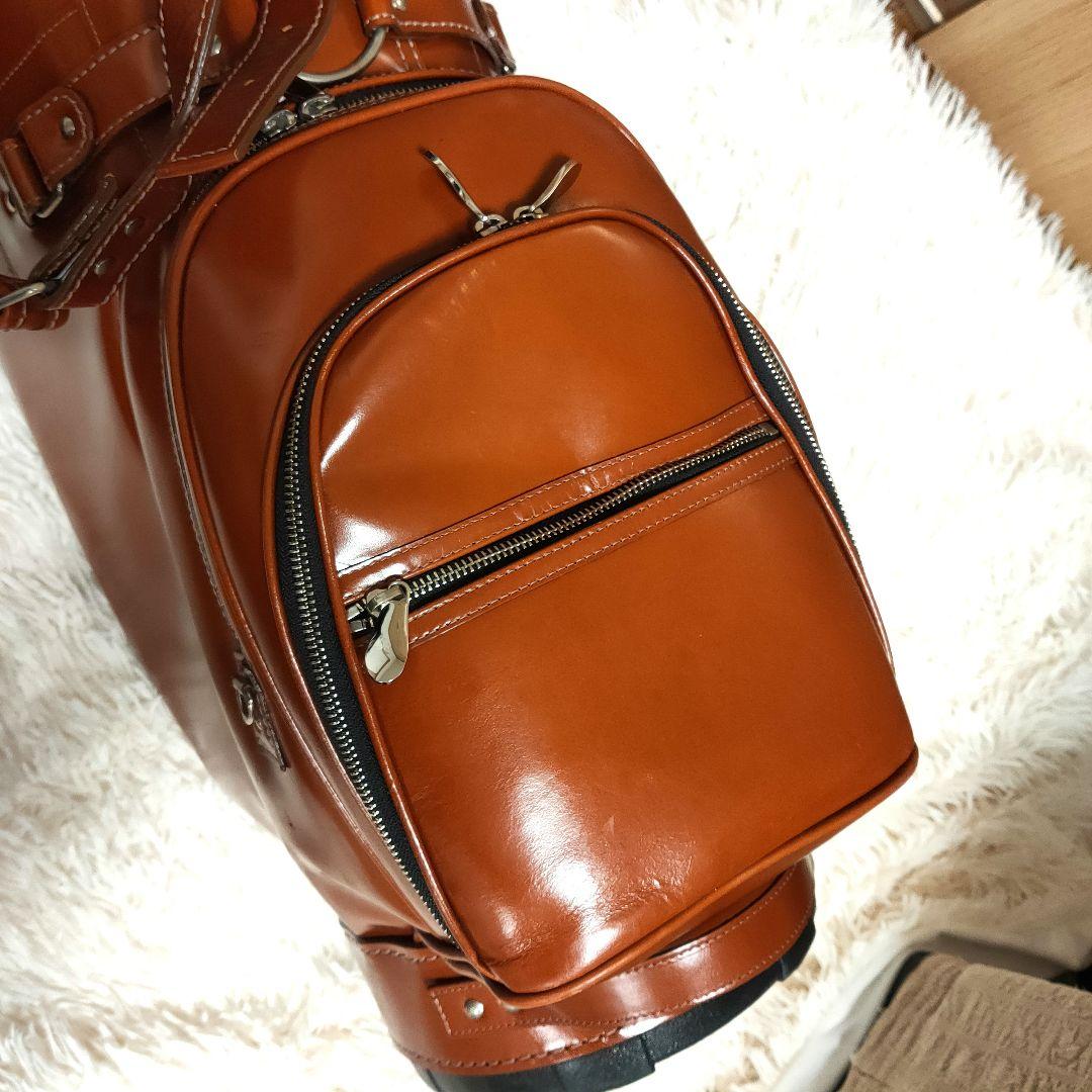 キャスコ(Kasco) 本革　キャディバッグ　ブラウン