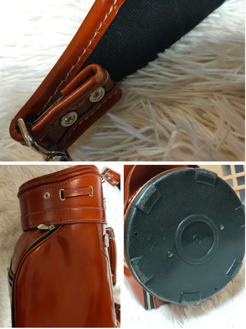 キャスコ(Kasco) 本革　キャディバッグ　ブラウン