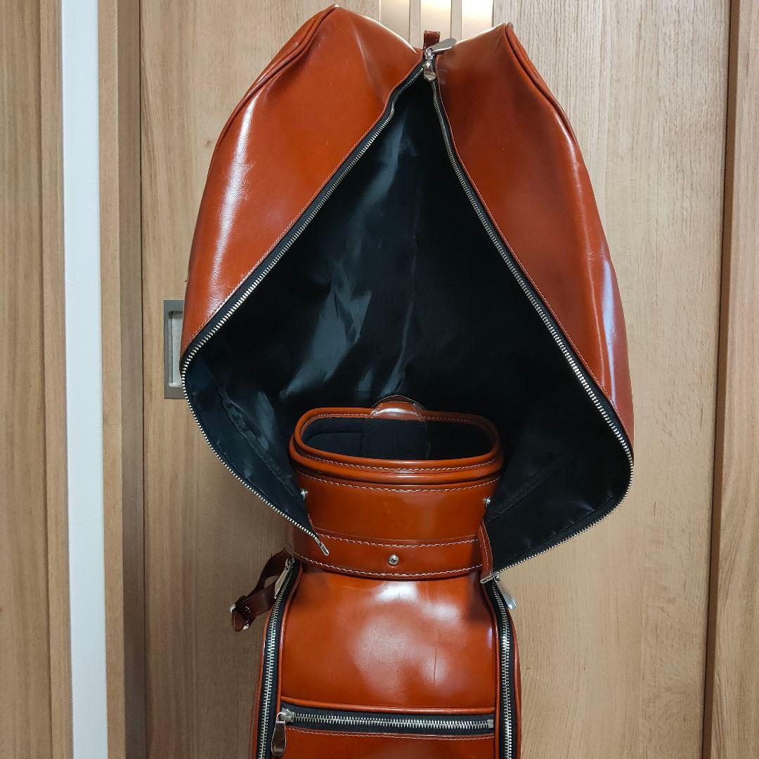 キャスコ(Kasco) 本革　キャディバッグ　ブラウン