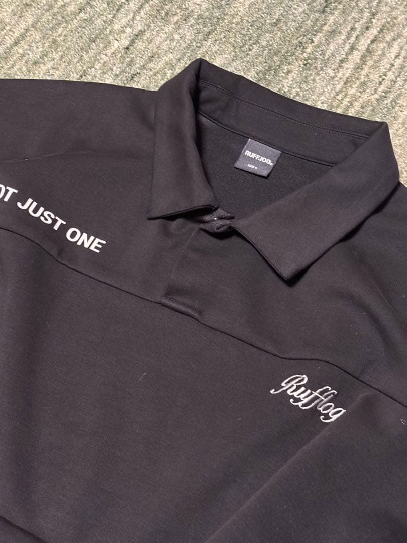 RUFFLOG ラフロッグ　ボックスロゴ オーバーシャツ L