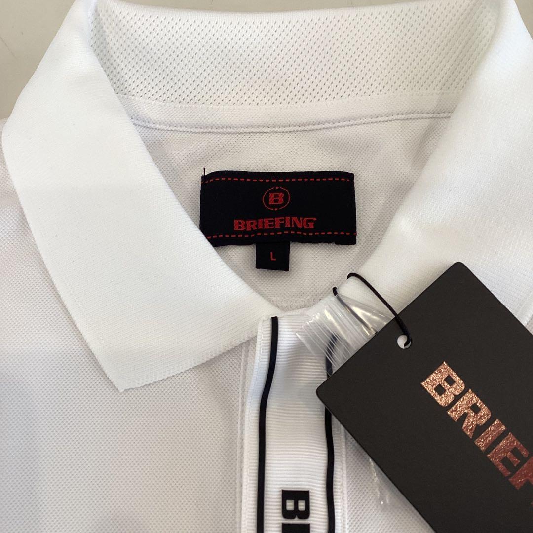 新品　BRIEFING MEN’S MINI LOGO POLO ホワイトL